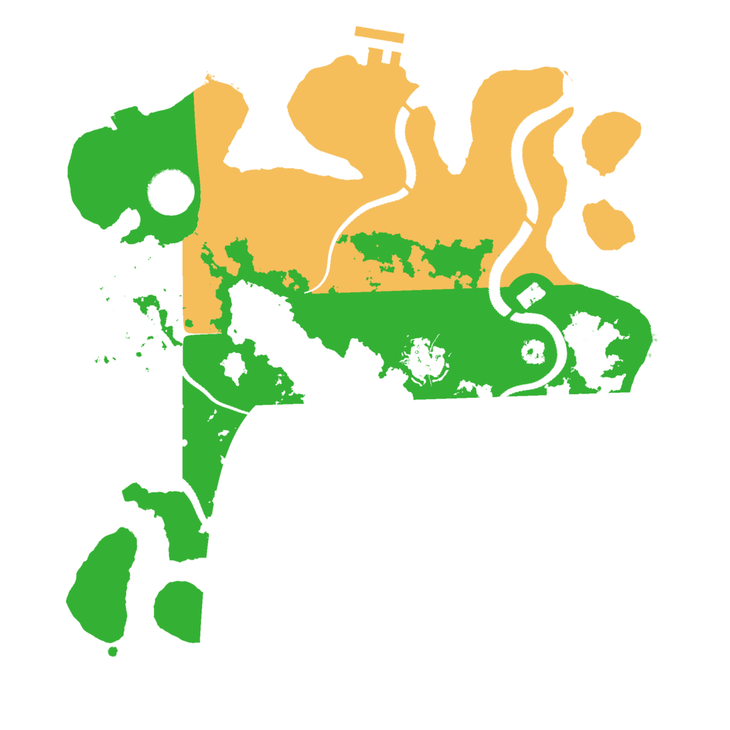 Biome Rust Map: Procedural Map, Size: 3000, Seed: 9500