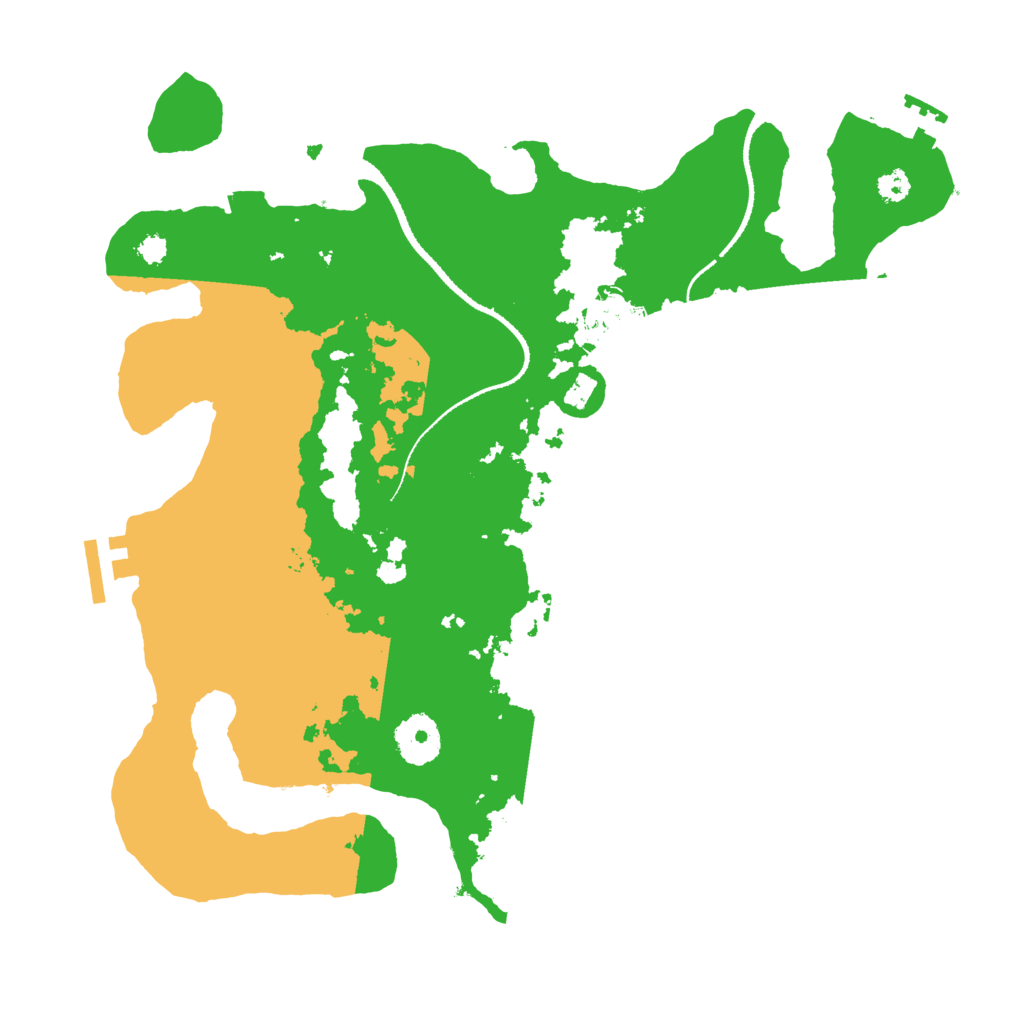 Biome Rust Map: Procedural Map, Size: 3250, Seed: 6857247