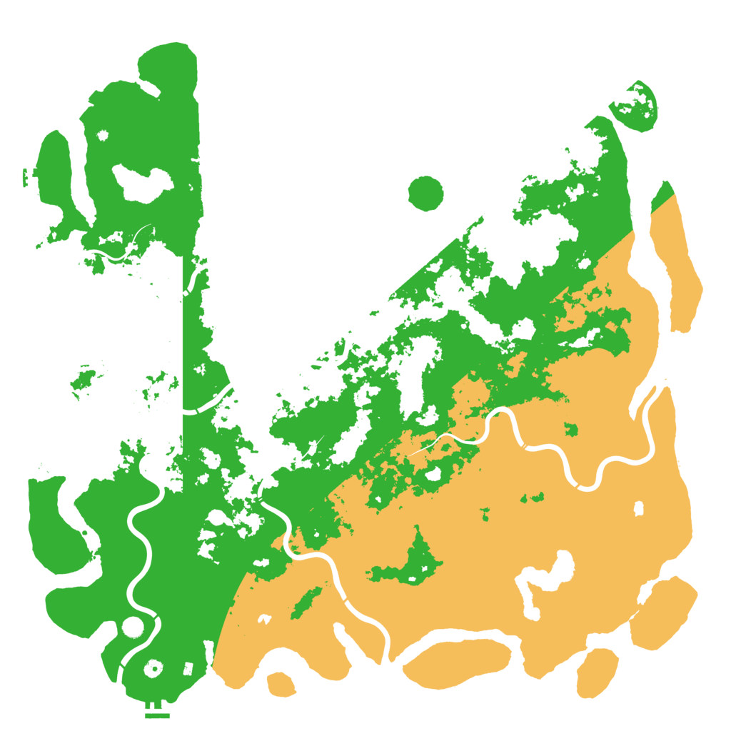 Biome Rust Map: Procedural Map, Size: 6000, Seed: 29172069