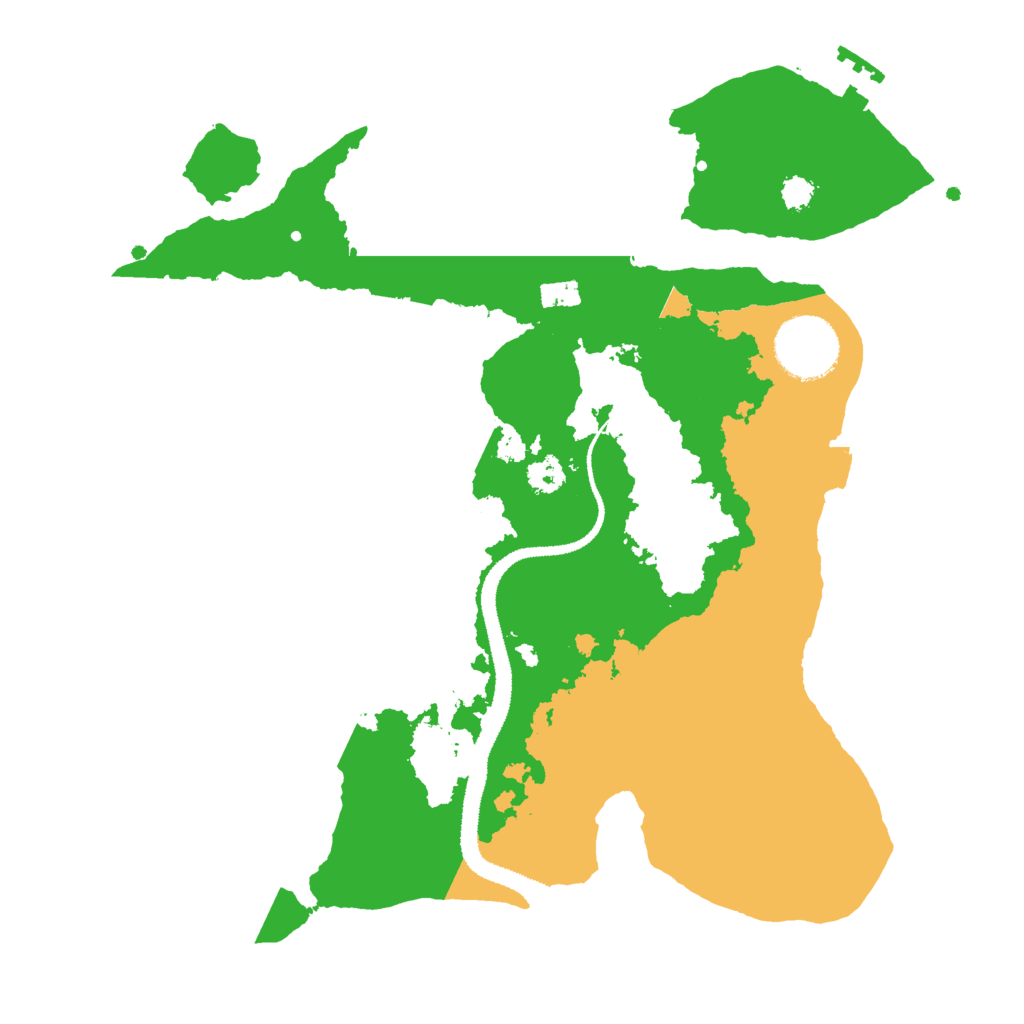 Biome Rust Map: Procedural Map, Size: 2850, Seed: 34178651