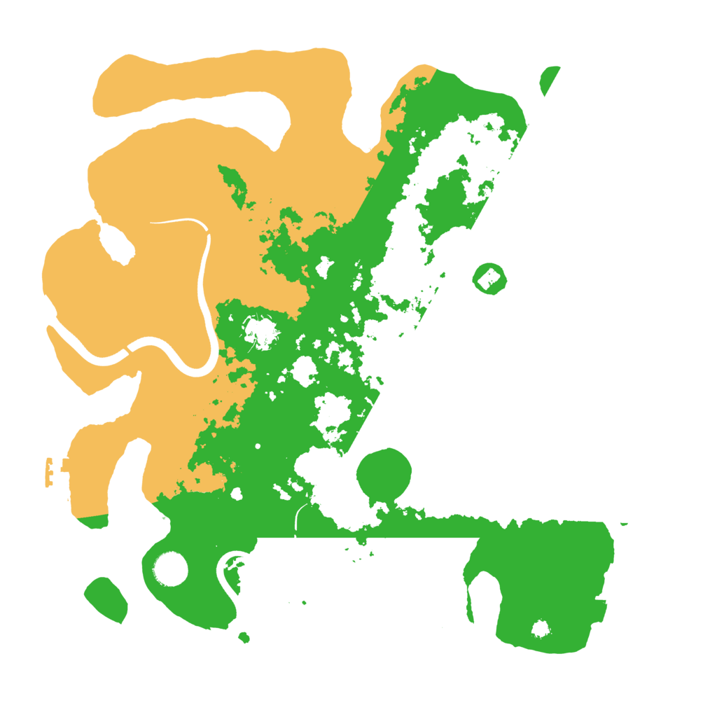 Biome Rust Map: Procedural Map, Size: 3700, Seed: 29587375