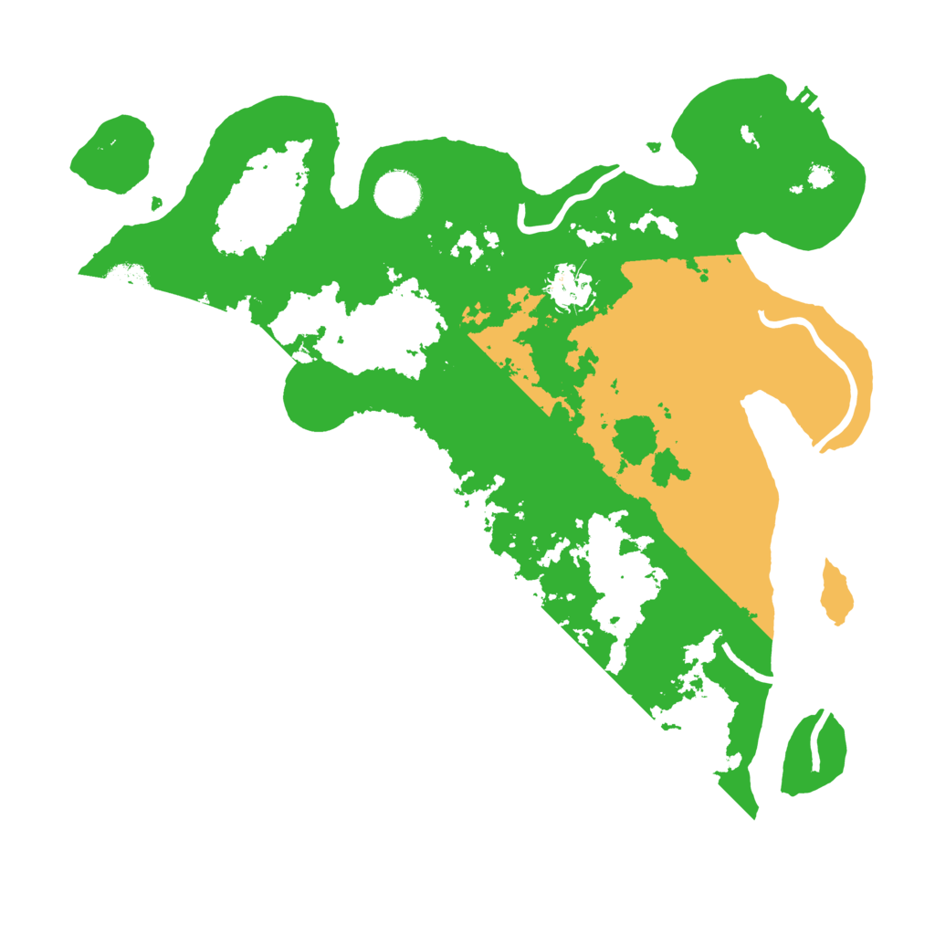 Biome Rust Map: Procedural Map, Size: 3500, Seed: 185001