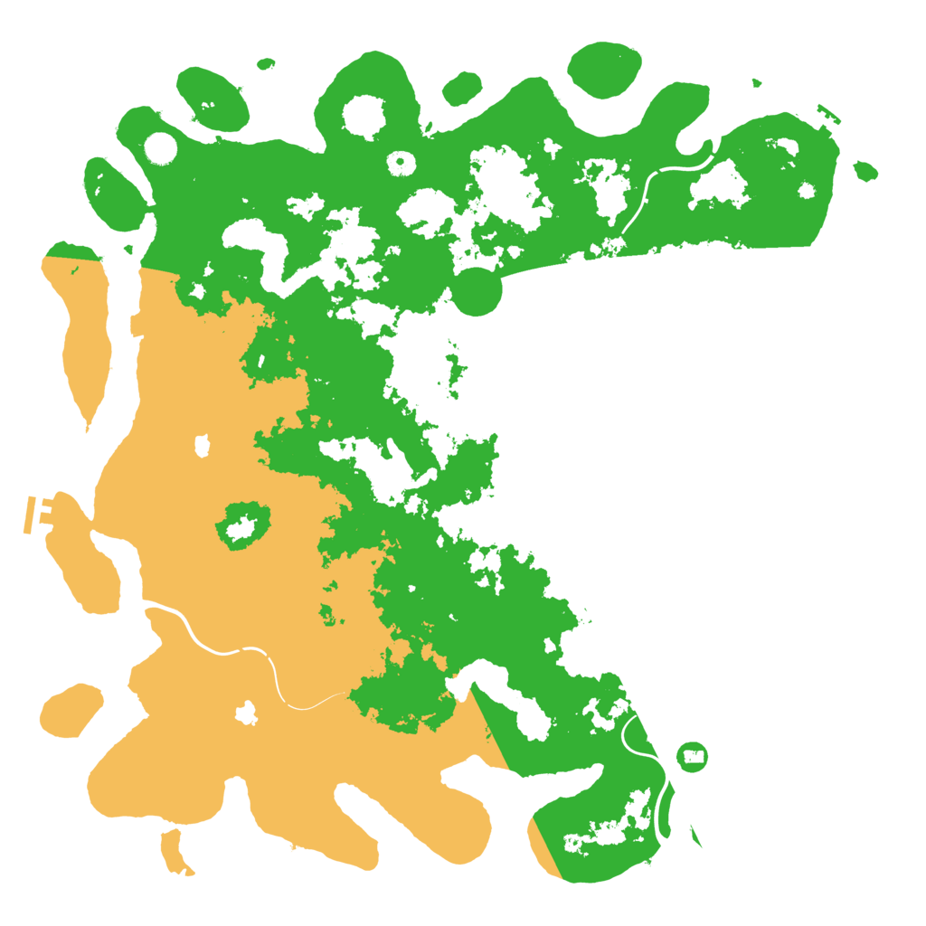 Biome Rust Map: Procedural Map, Size: 5000, Seed: 107791953