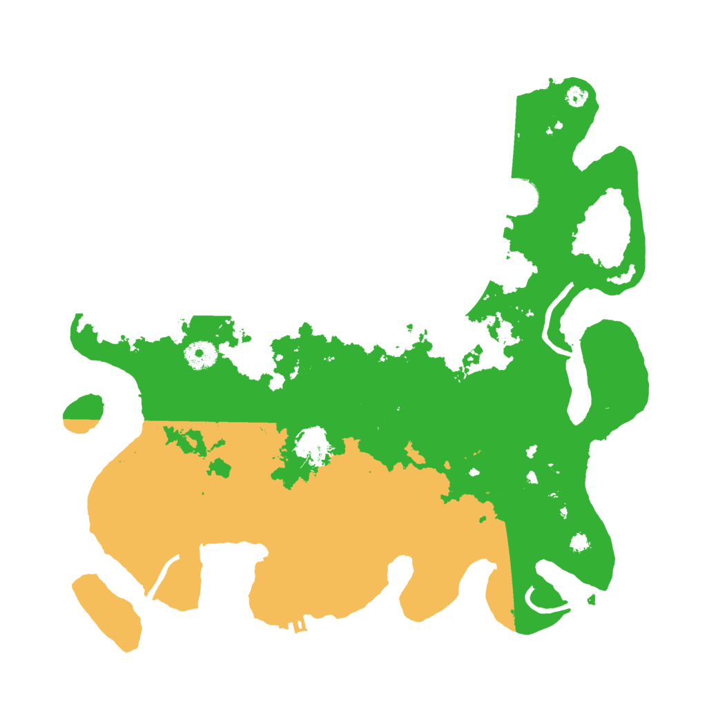 Biome Rust Map: Procedural Map, Size: 3500, Seed: 974421