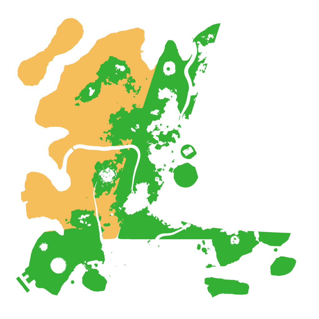 Biome Rust Map: Procedural Map, Size: 3600, Seed: 648571