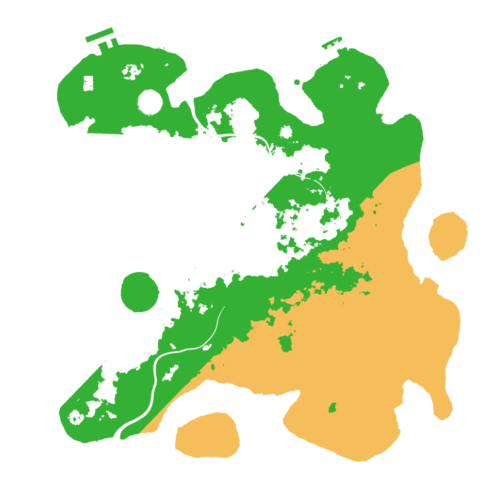 Biome Rust Map: Procedural Map, Size: 3500, Seed: 582701545