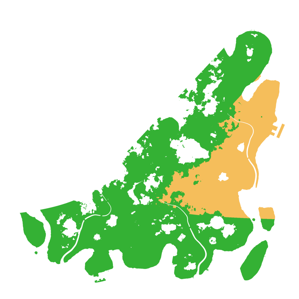 Biome Rust Map: Procedural Map, Size: 4100, Seed: 930684