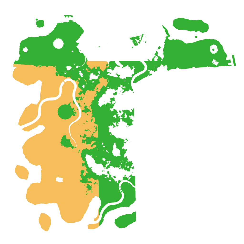 Biome Rust Map: Procedural Map, Size: 4300, Seed: 381208603