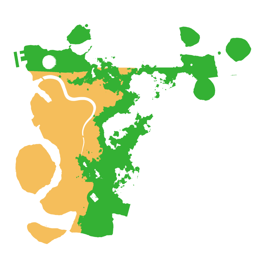 Biome Rust Map: Procedural Map, Size: 3500, Seed: 14461