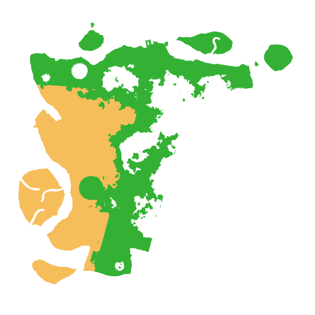 Biome Rust Map: Procedural Map, Size: 3500, Seed: 14461