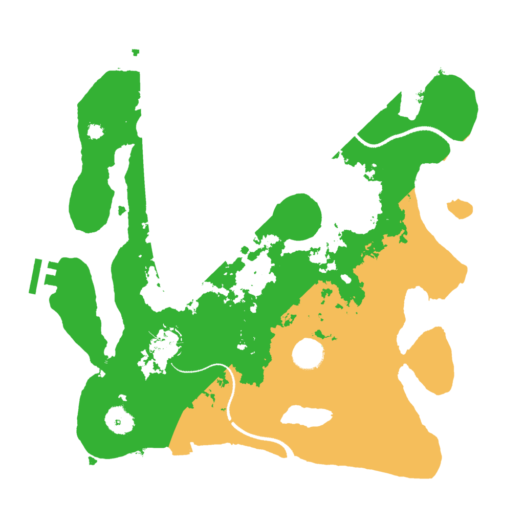 Biome Rust Map: Procedural Map, Size: 3000, Seed: 620898965