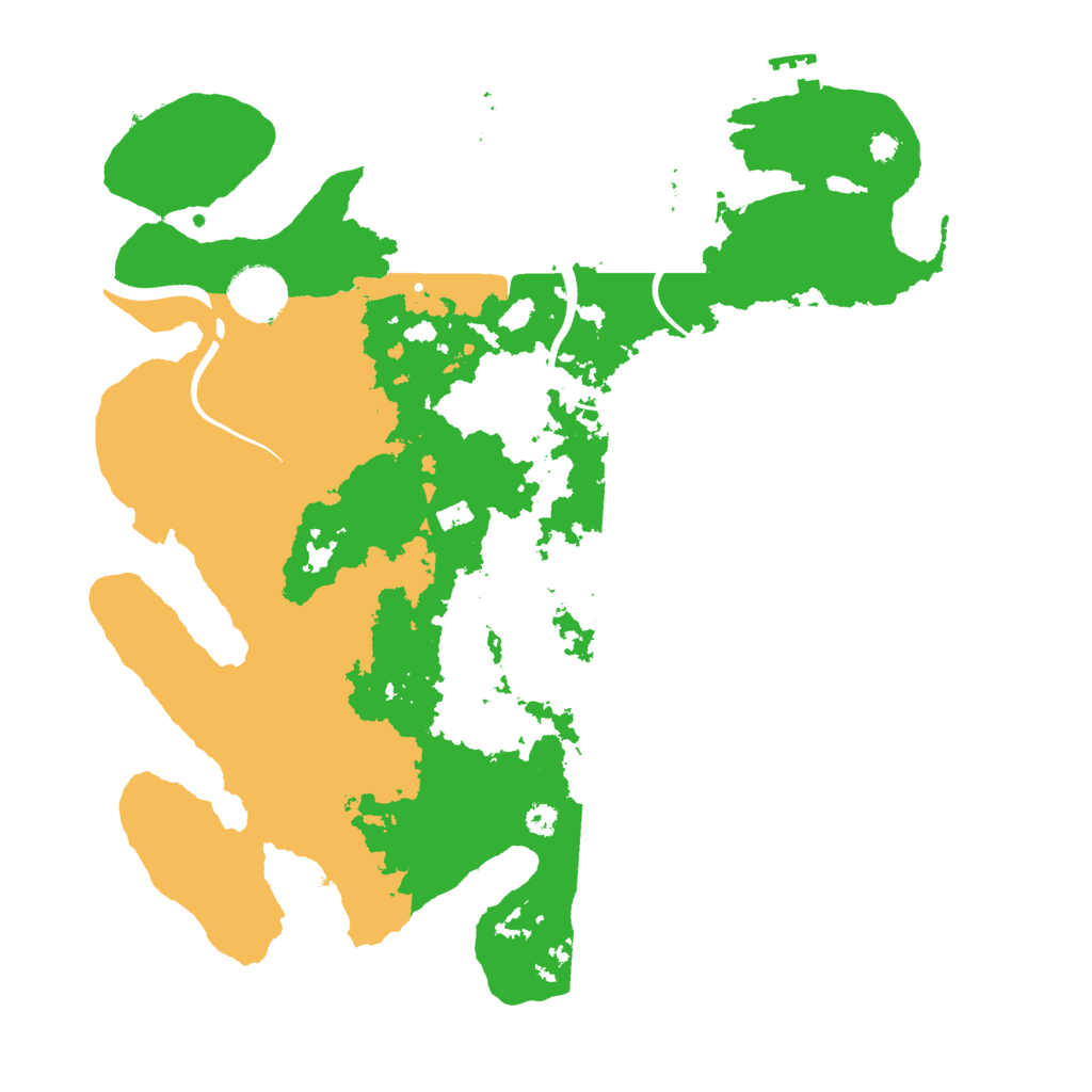Biome Rust Map: Procedural Map, Size: 3500, Seed: 975975