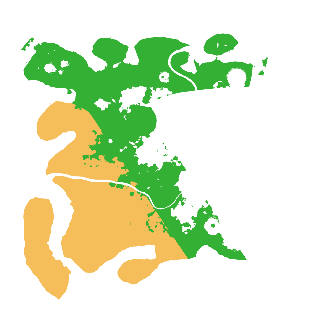 Biome Rust Map: Procedural Map, Size: 3000, Seed: 80607