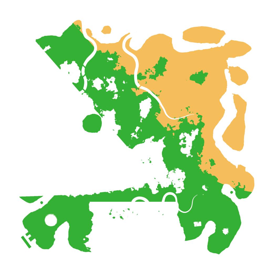 Biome Rust Map: Procedural Map, Size: 3900, Seed: 724975
