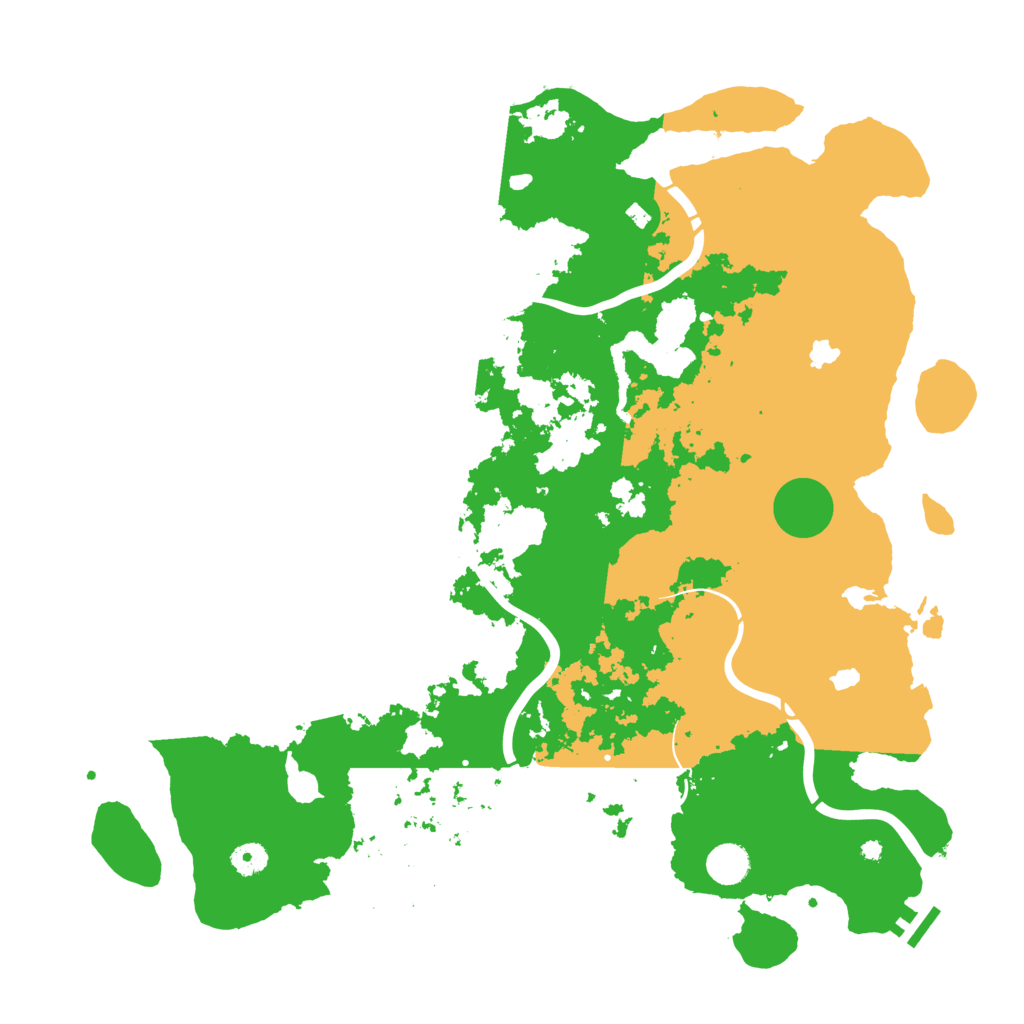 Biome Rust Map: Procedural Map, Size: 4500, Seed: 23674901