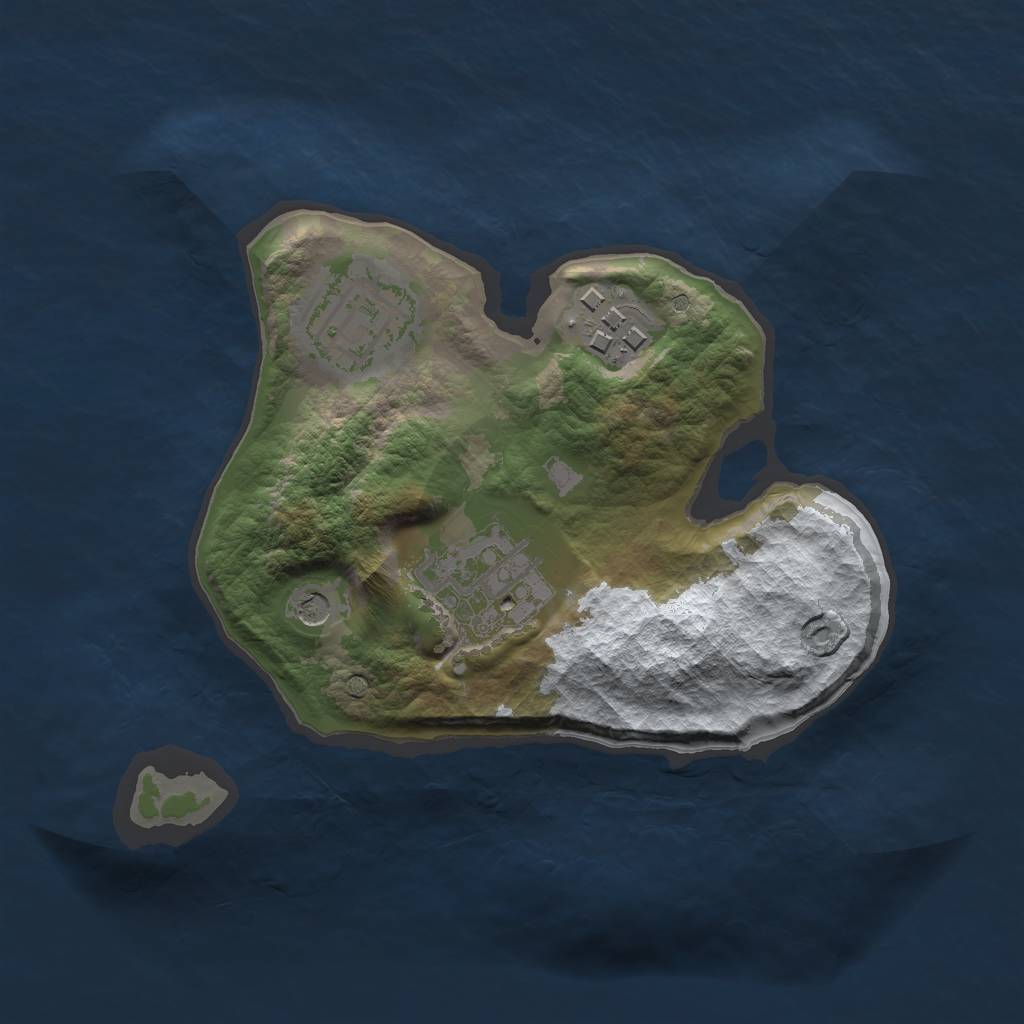 Rust Map: Barren, Size: 2000, Seed: 111, 6 Monuments