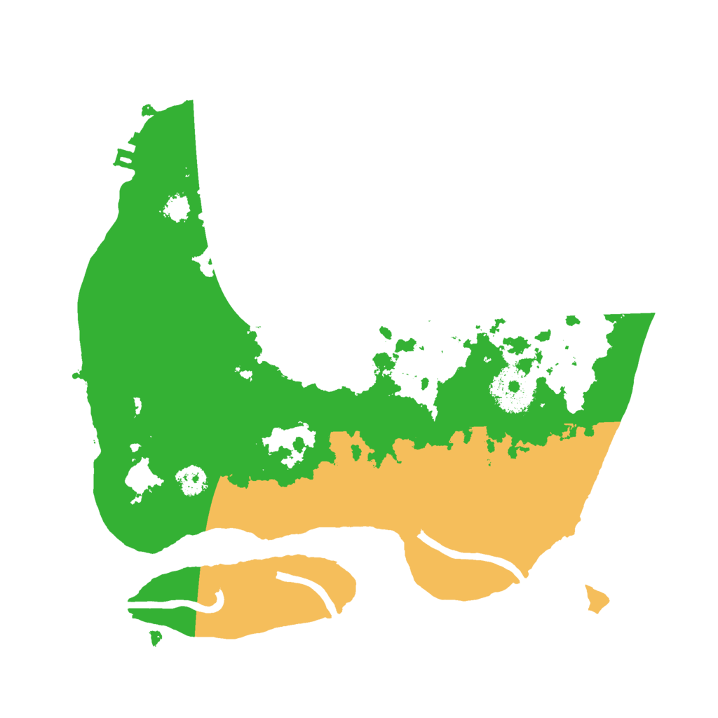 Biome Rust Map: Procedural Map, Size: 2500, Seed: 96363