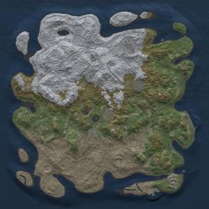 Thumbnail Rust Map: Procedural Map, Size: 4300, Seed: 133165465, 18 Monuments