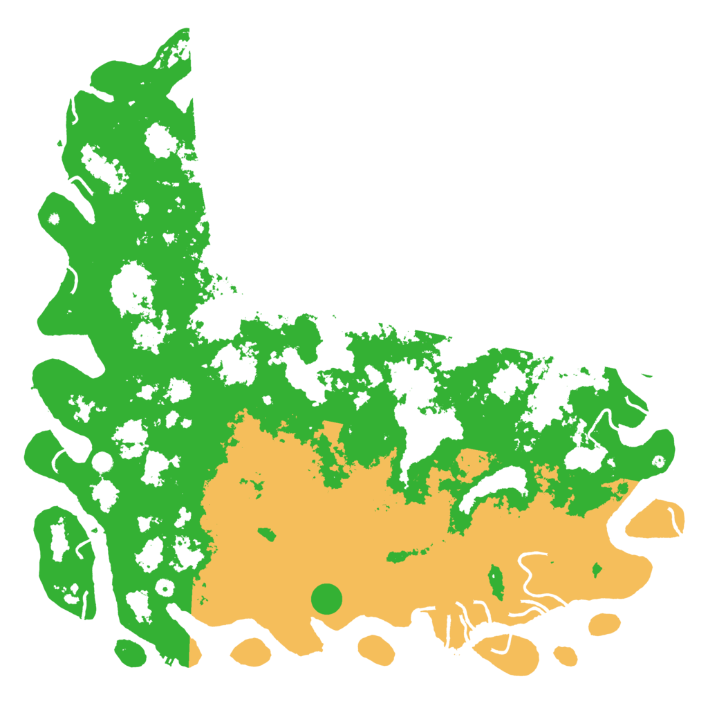 Biome Rust Map: Procedural Map, Size: 6000, Seed: 382524235