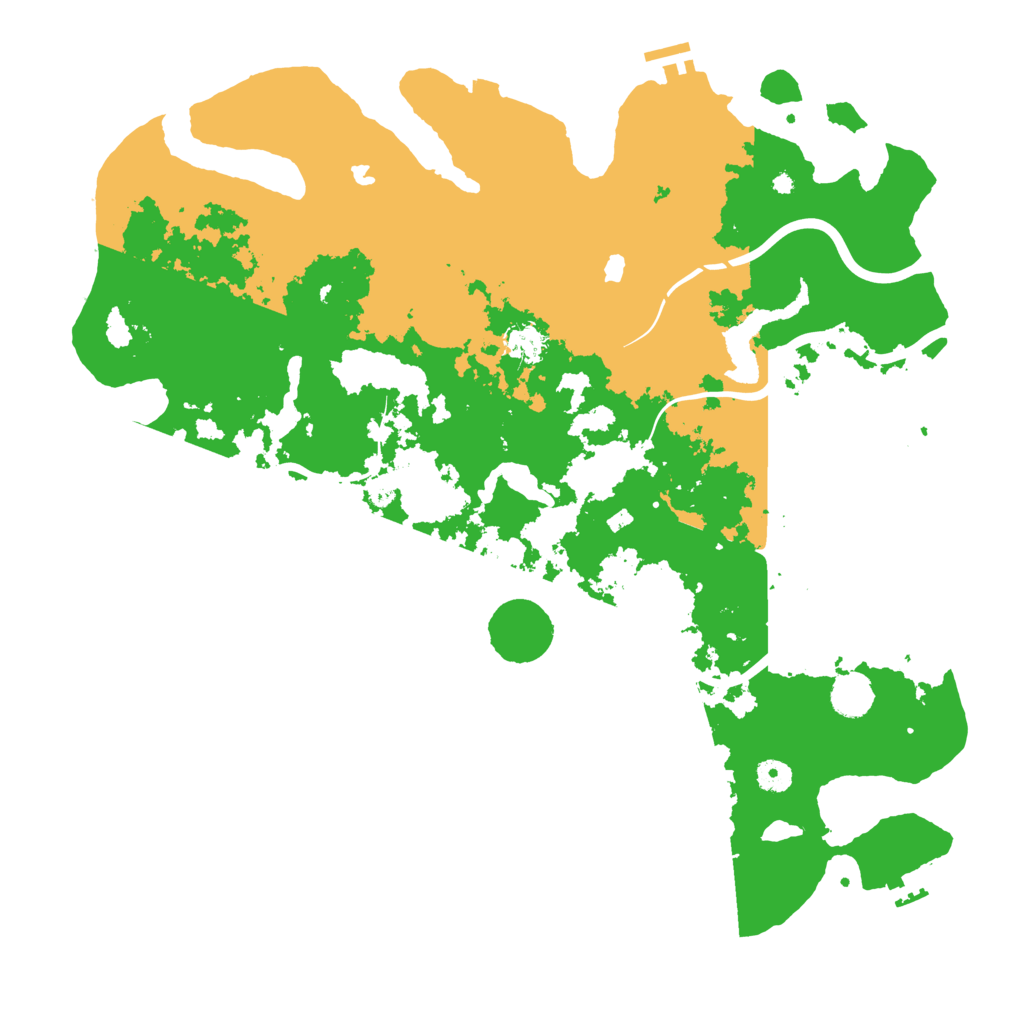 Biome Rust Map: Procedural Map, Size: 4500, Seed: 210471545