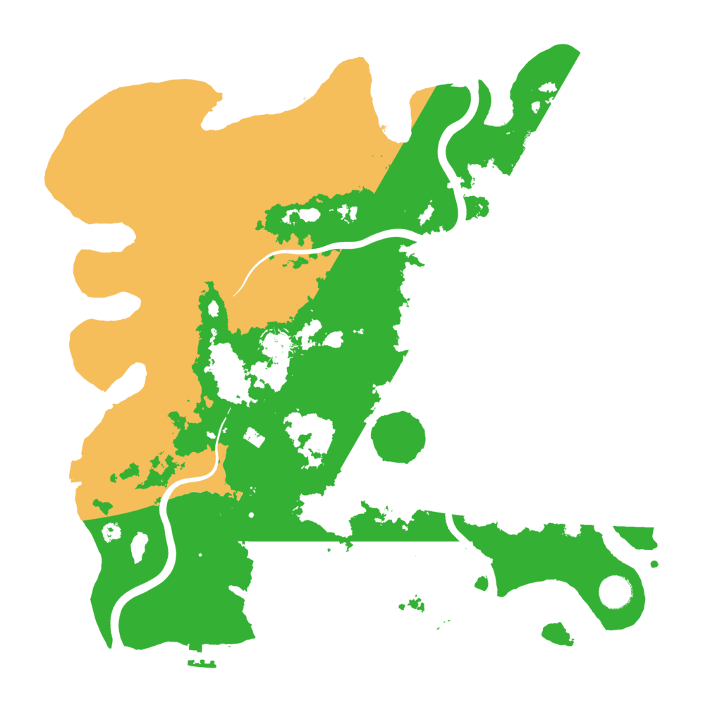 Biome Rust Map: Procedural Map, Size: 3850, Seed: 122332323