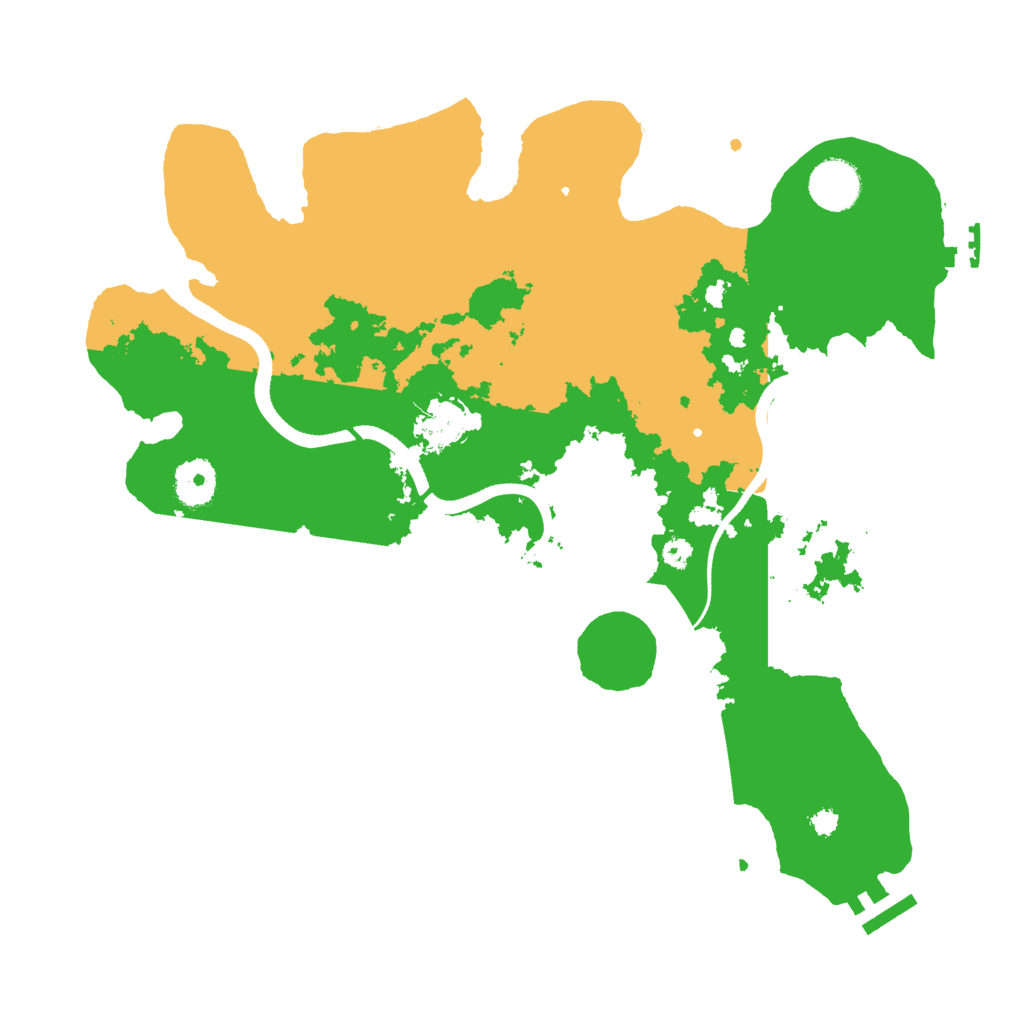 Biome Rust Map: Procedural Map, Size: 3500, Seed: 24009838