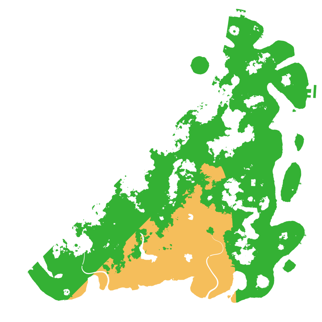 Biome Rust Map: Procedural Map, Size: 5000, Seed: 152356