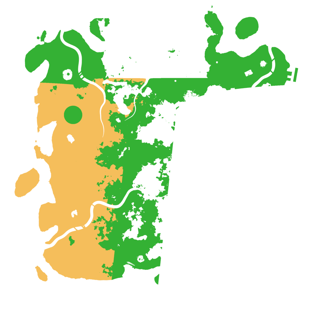 Biome Rust Map: Procedural Map, Size: 4500, Seed: 386022588