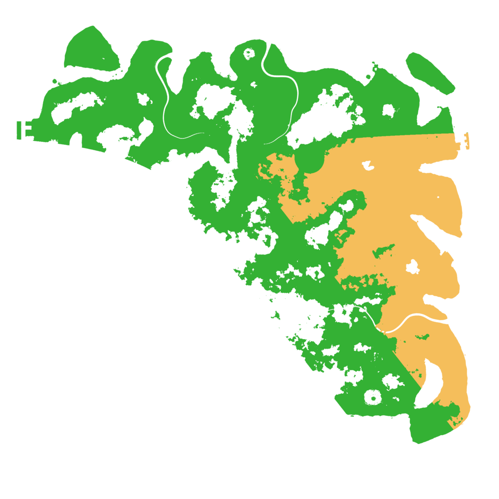Biome Rust Map: Procedural Map, Size: 4500, Seed: 3410146