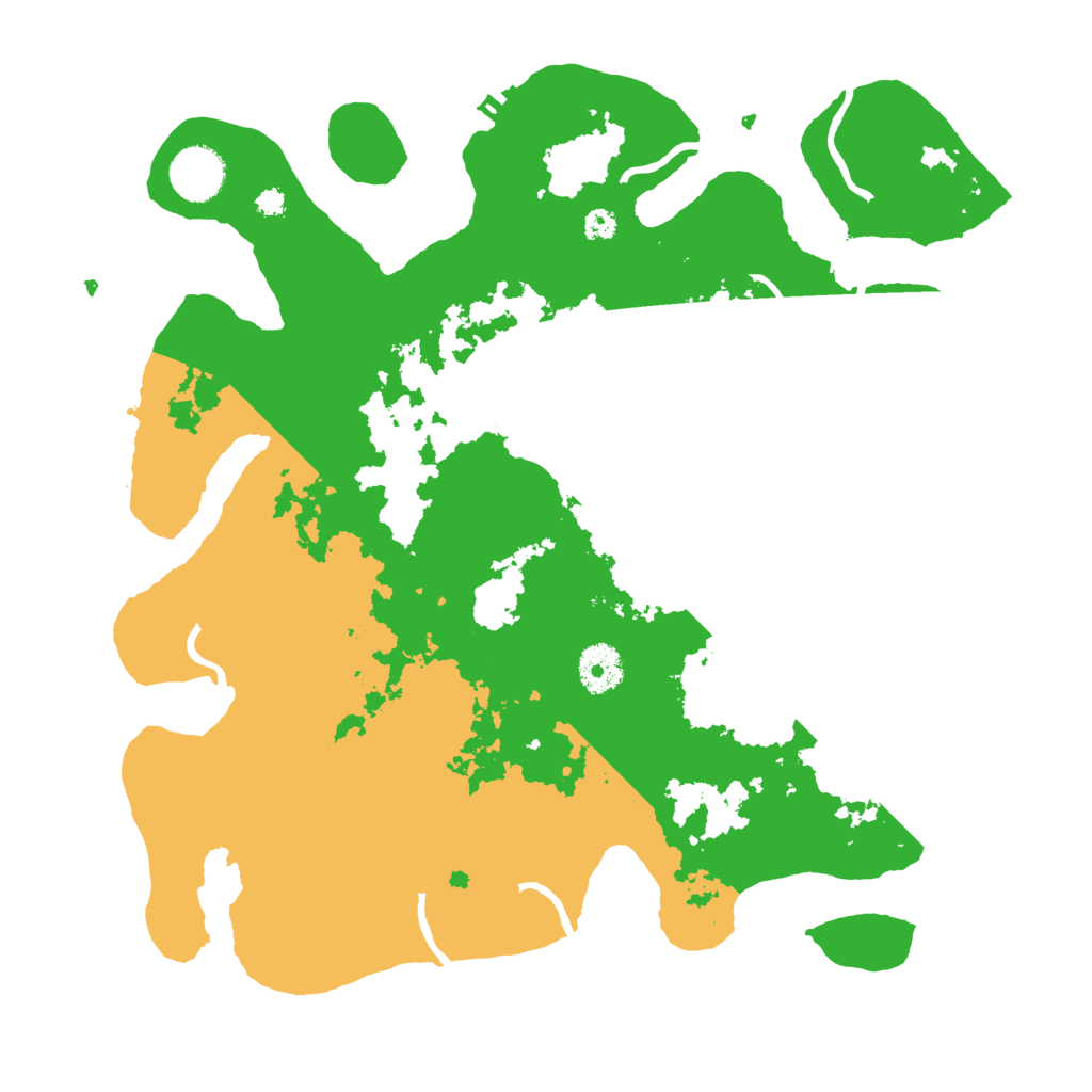 Biome Rust Map: Procedural Map, Size: 3500, Seed: 885555