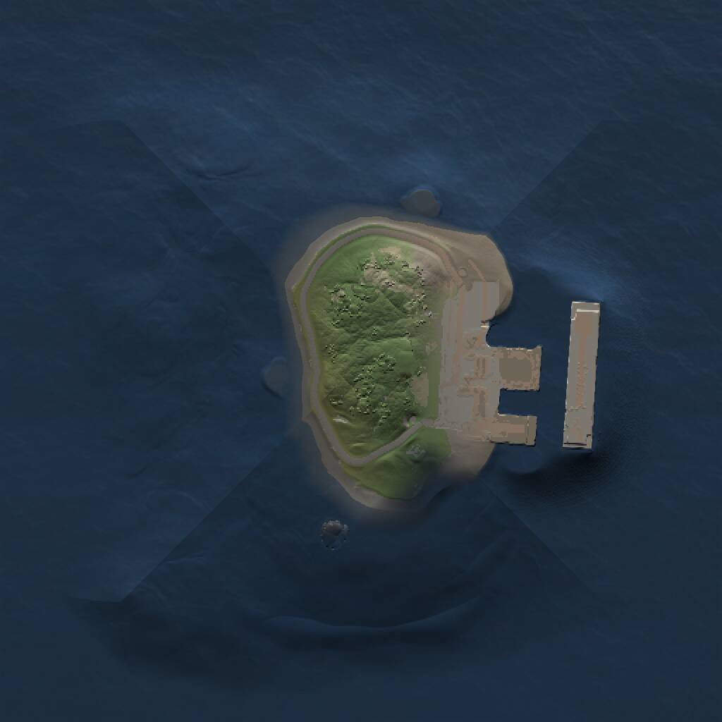 Rust Map: Procedural Map, Size: 1000, Seed: 1291722910, 2 Monuments