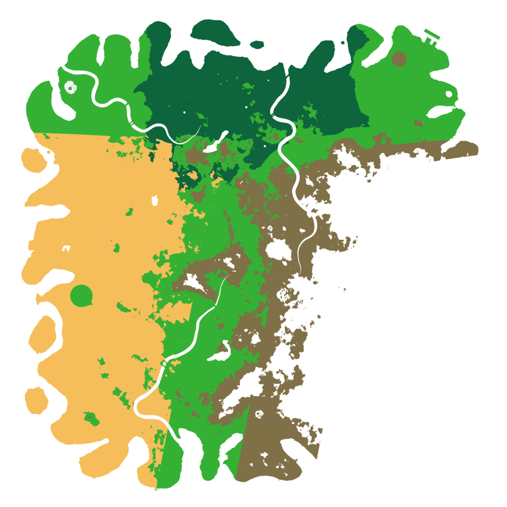 Biome Rust Map: Procedural Map, Size: 6000, Seed: 1787021010