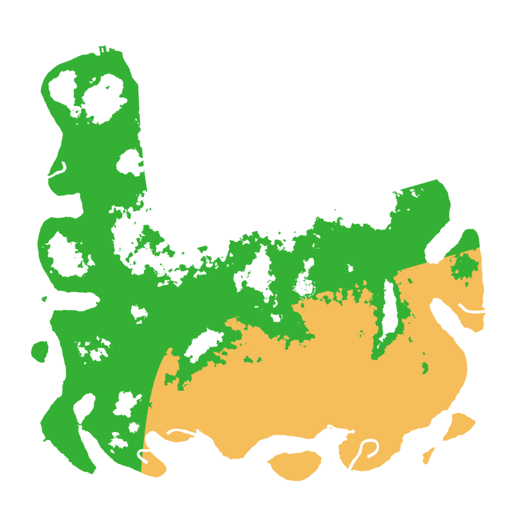 Biome Rust Map: Procedural Map, Size: 4500, Seed: 307087