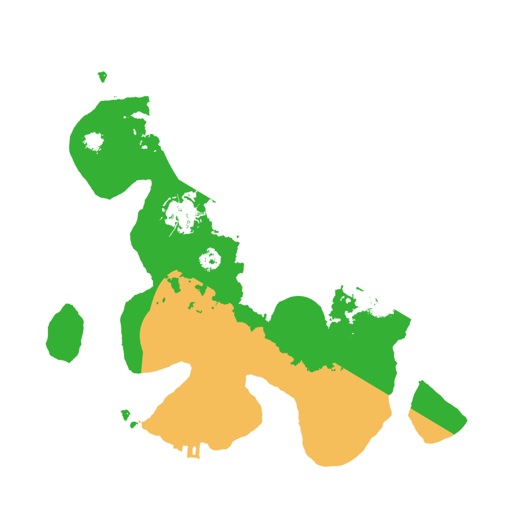 Biome Rust Map: Procedural Map, Size: 2500, Seed: 1214816943