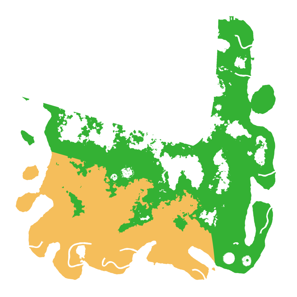 Biome Rust Map: Procedural Map, Size: 4500, Seed: 4540692