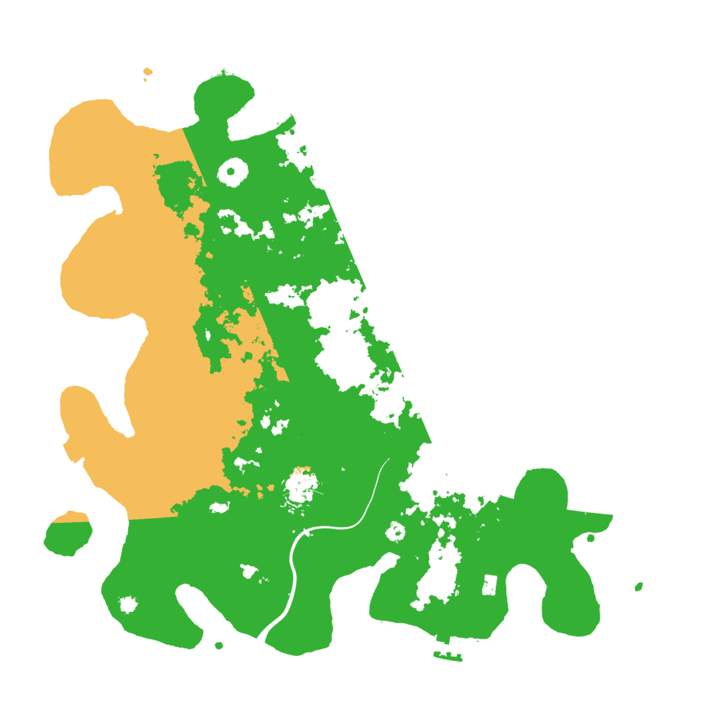Biome Rust Map: Procedural Map, Size: 3700, Seed: 842295097