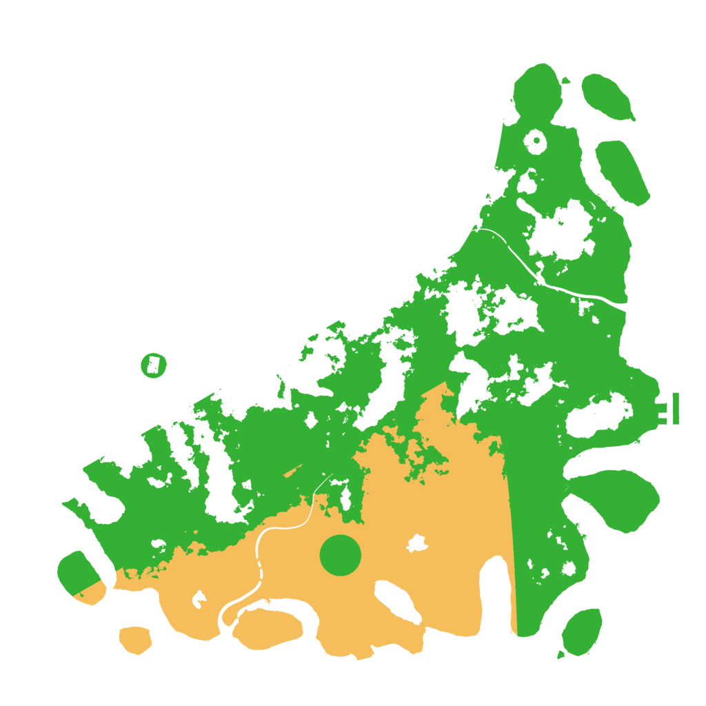 Biome Rust Map: Procedural Map, Size: 4500, Seed: 882689