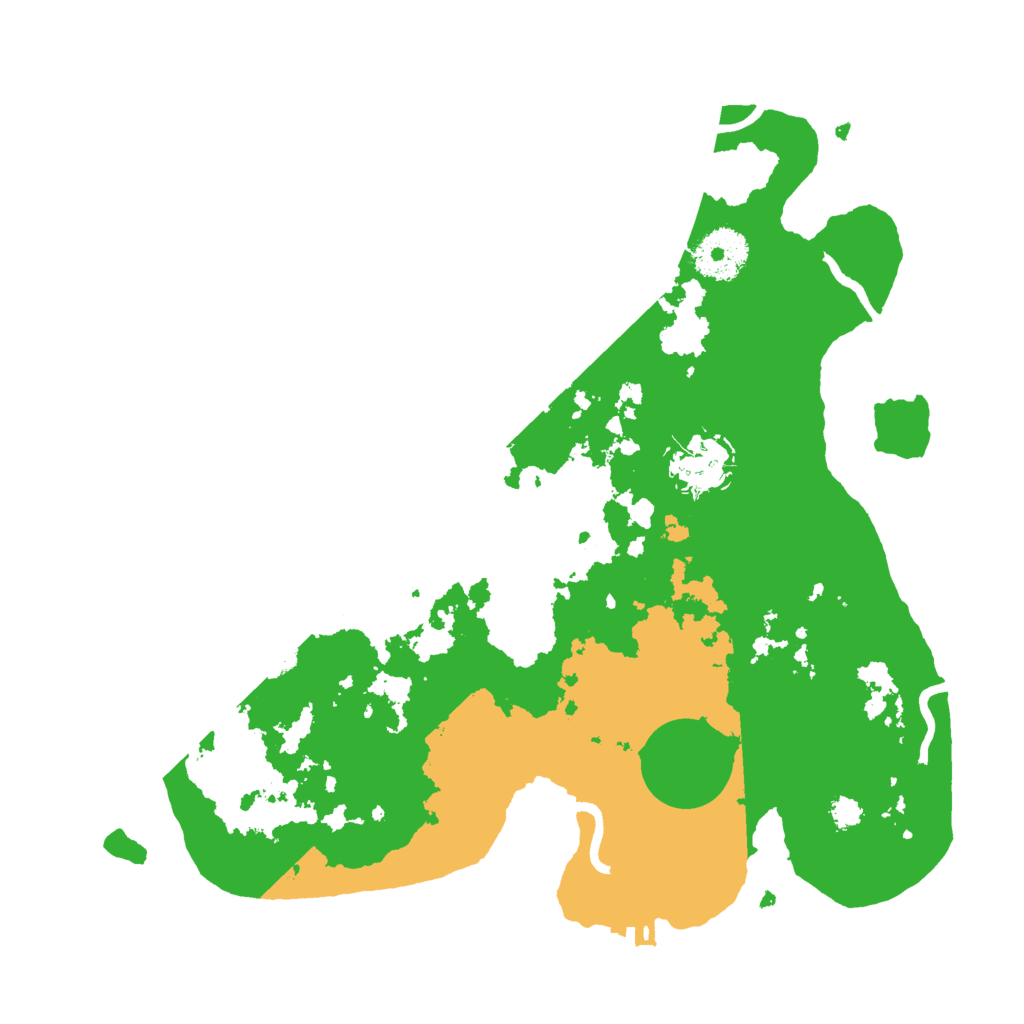 Biome Rust Map: Procedural Map, Size: 3000, Seed: 100239363