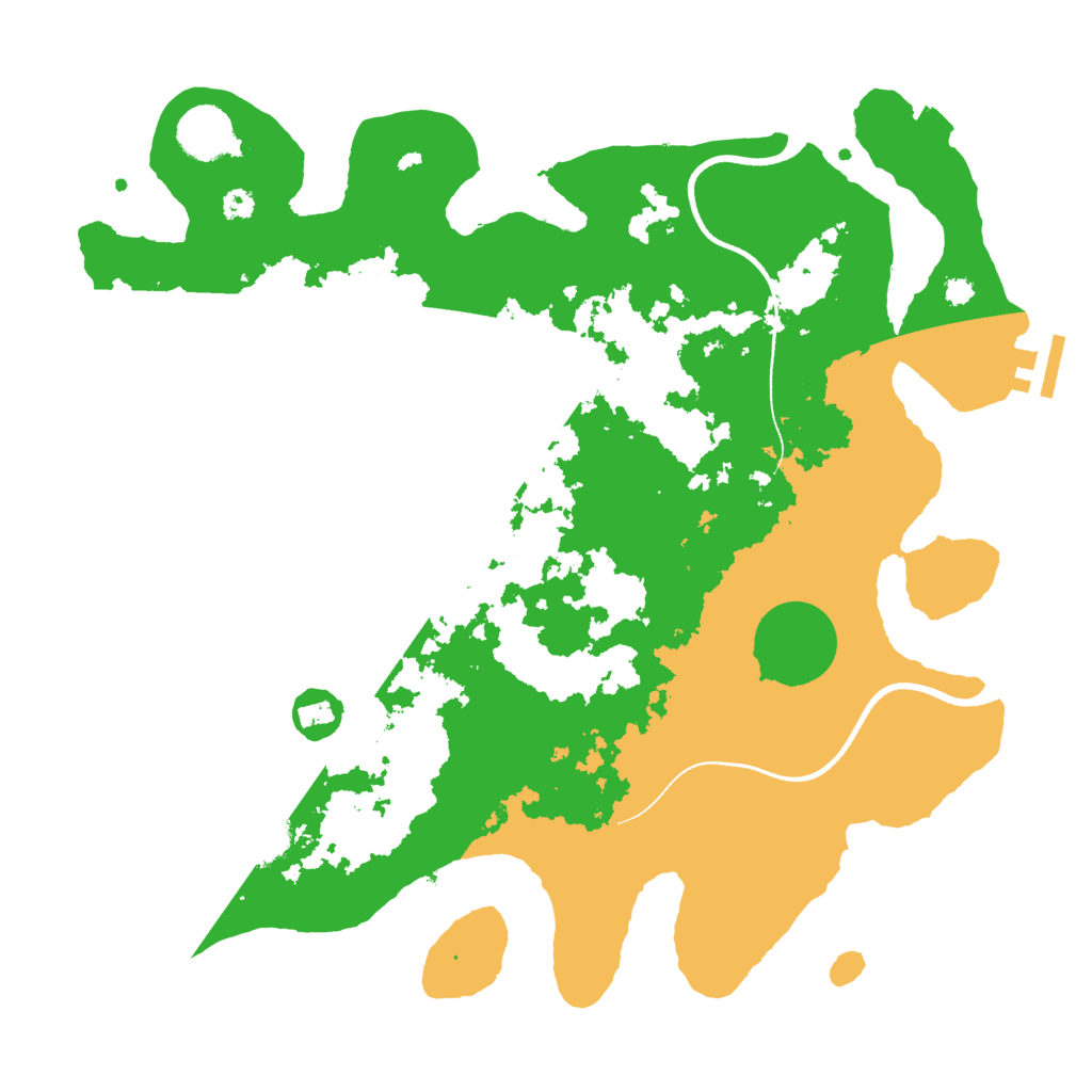 Biome Rust Map: Procedural Map, Size: 3500, Seed: 121560641