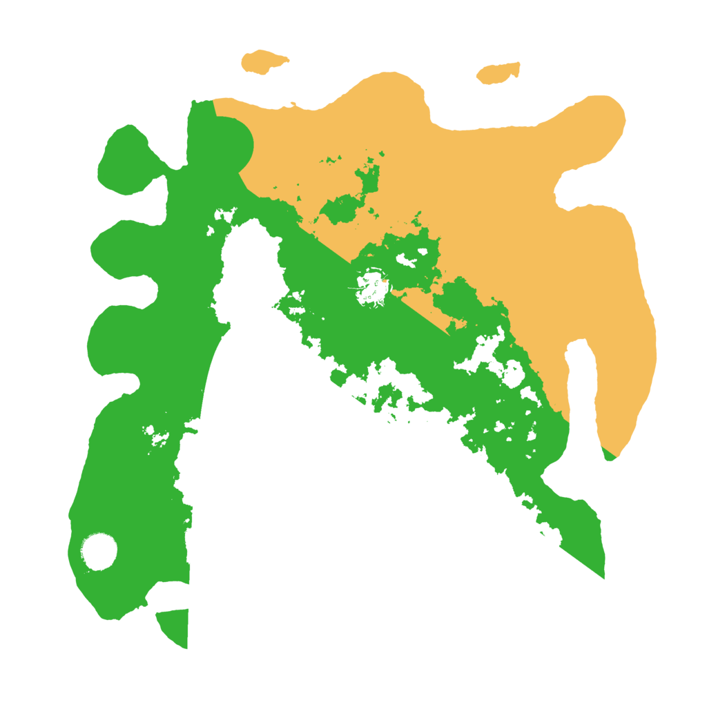 Biome Rust Map: Barren, Size: 3500, Seed: 64562