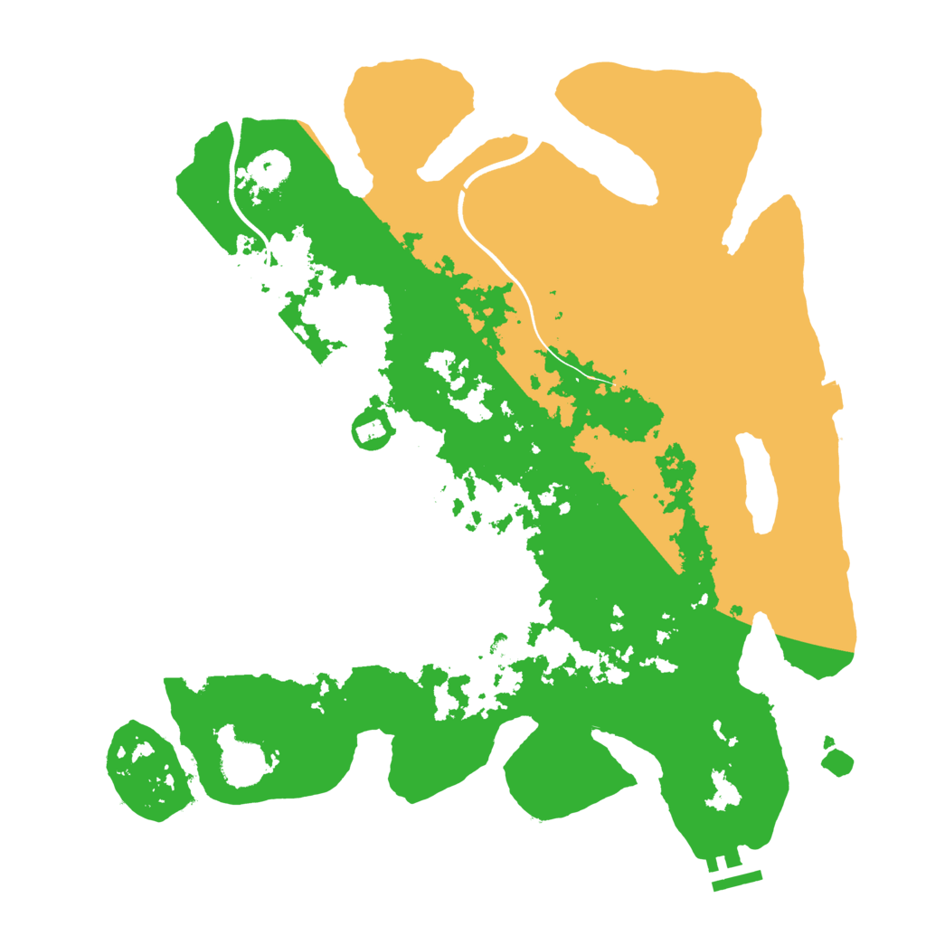 Biome Rust Map: Procedural Map, Size: 3700, Seed: 130884499