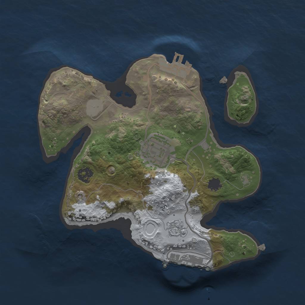 Rust Map: Procedural Map, Size: 2000, Seed: 863530480, 9 Monuments