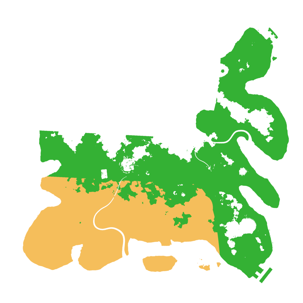 Biome Rust Map: Procedural Map, Size: 3500, Seed: 425262128