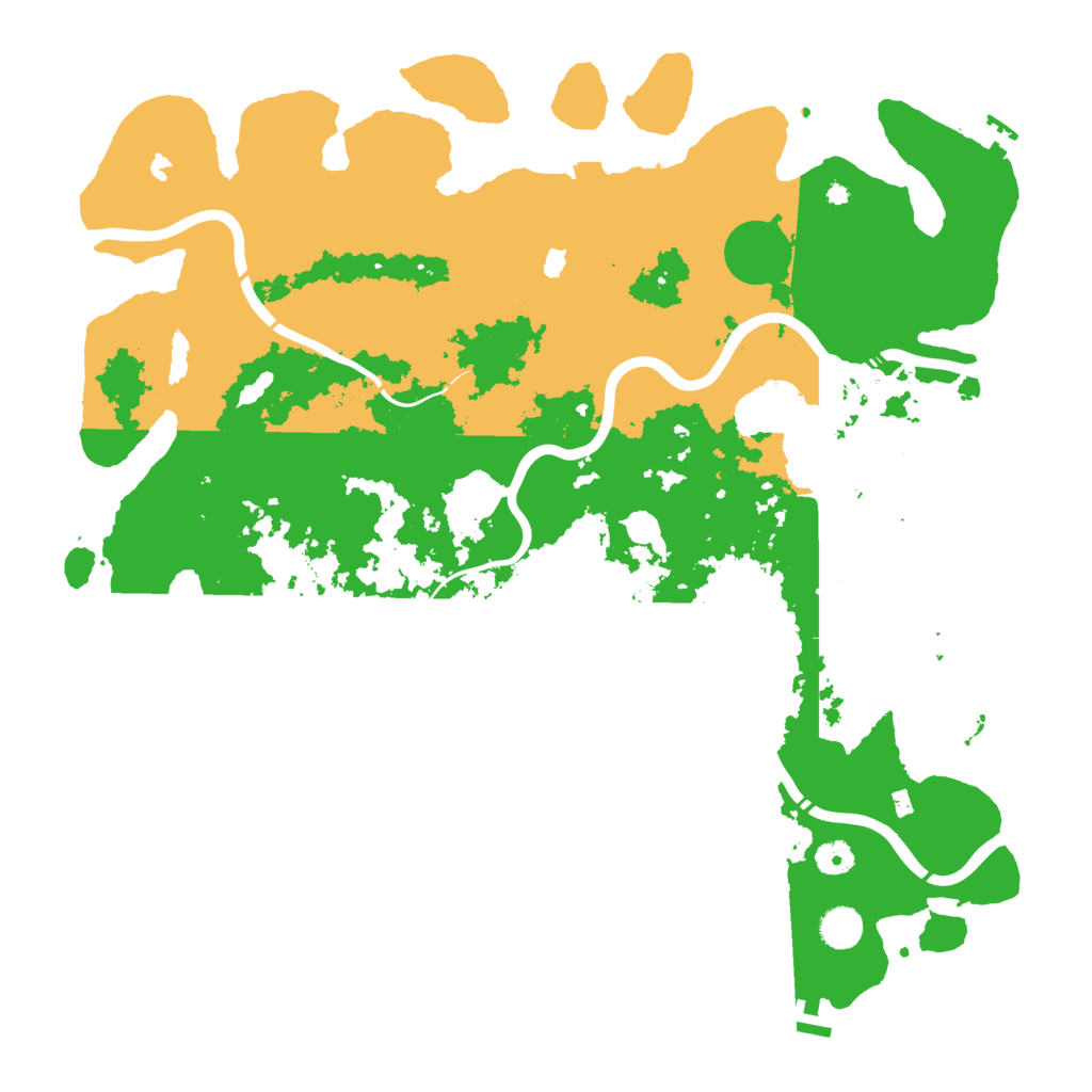 Biome Rust Map: Procedural Map, Size: 4500, Seed: 613644064