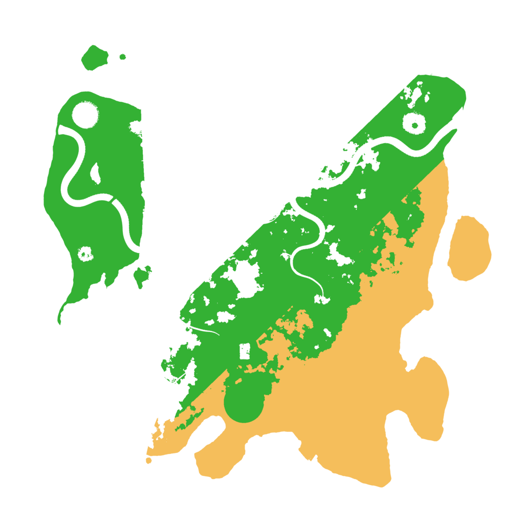 Biome Rust Map: Procedural Map, Size: 3500, Seed: 494163279