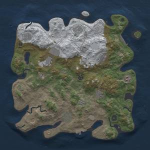 Thumbnail Rust Map: Procedural Map, Size: 3850, Seed: 820155714, 20 Monuments