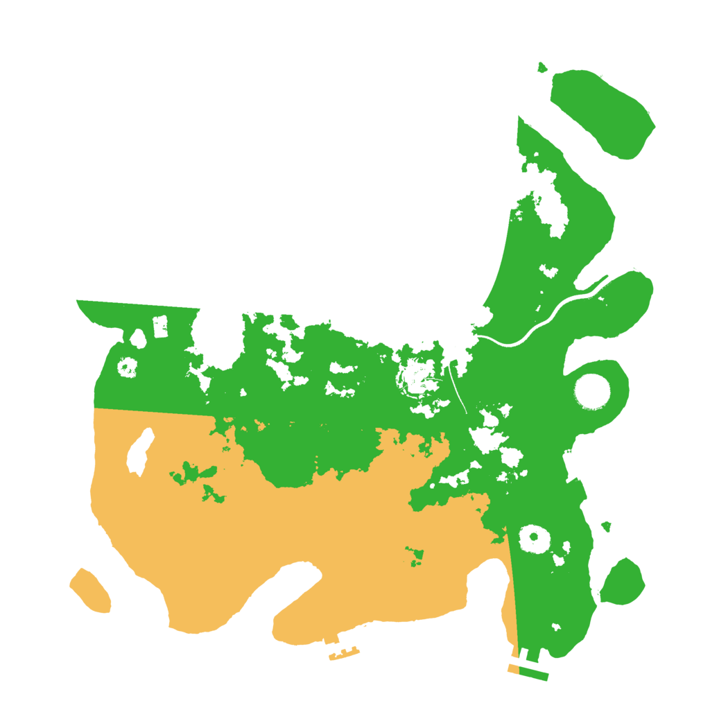 Biome Rust Map: Procedural Map, Size: 3500, Seed: 123452