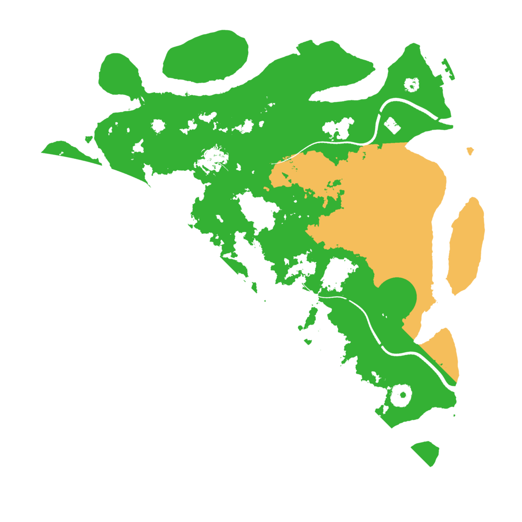 Biome Rust Map: Procedural Map, Size: 3500, Seed: 535666973