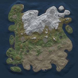 Thumbnail Rust Map: Procedural Map, Size: 4000, Seed: 1206126049, 20 Monuments