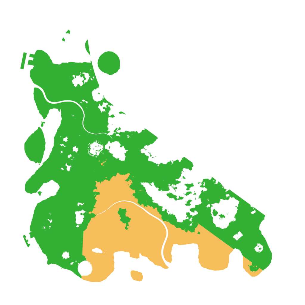 Biome Rust Map: Procedural Map, Size: 3700, Seed: 384512785